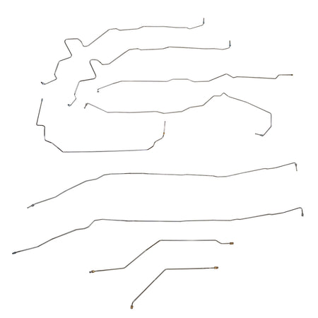 2004-08 Ford Ranger w/ Ext Cab and Short Bed, AWABS, 4WD; Complete Brake Line Kit; Steel - SSTubes