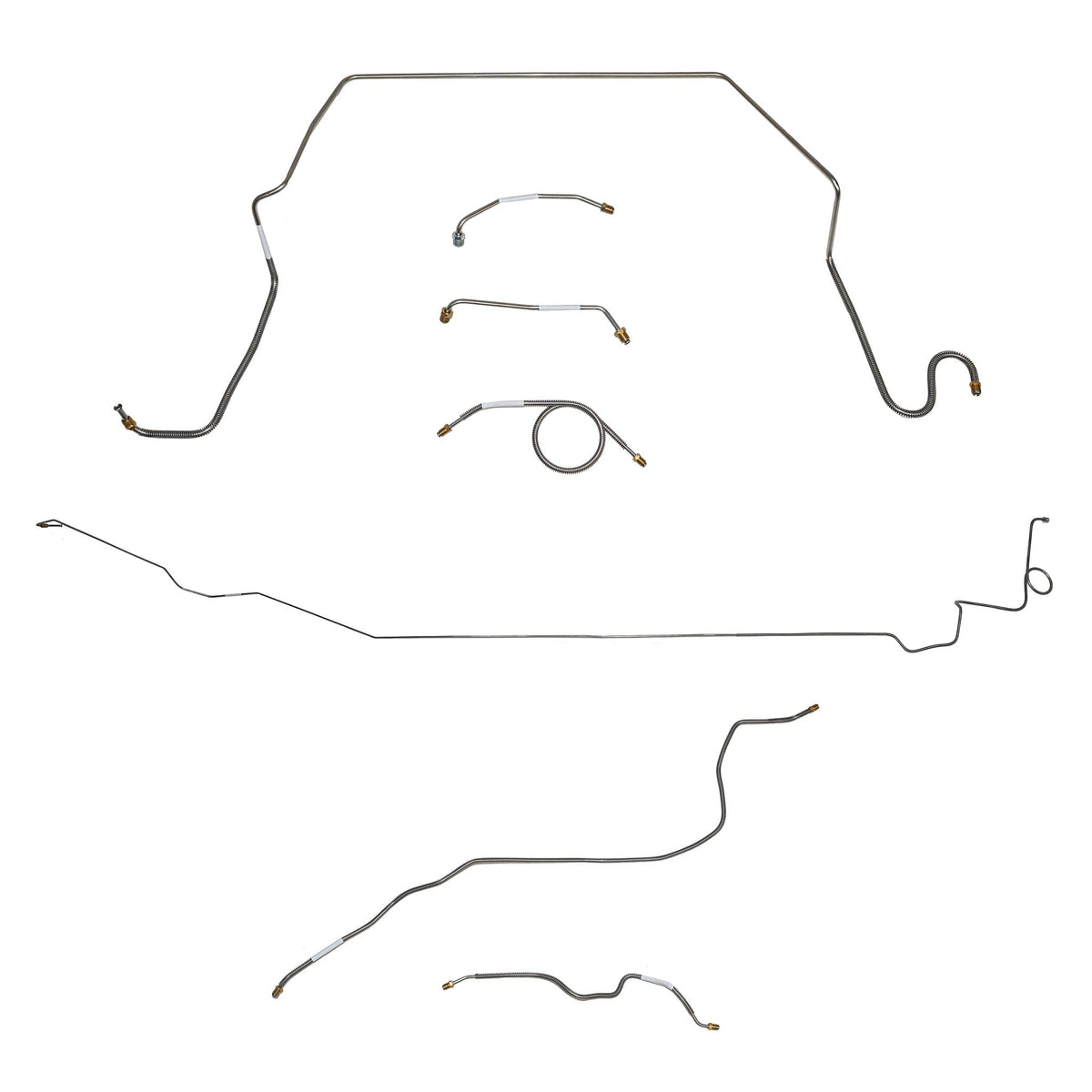1974-80 International Scout II; Complete Brake Line Kit; Steel - SSTubes