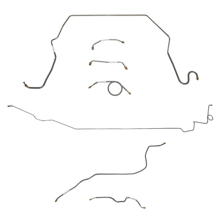 1974-80 International Scout II; Complete Brake Line Kit; Steel - SSTubes