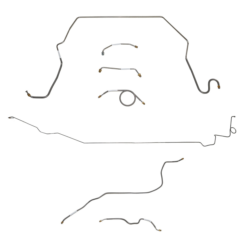 1974-80 International Scout II; Complete Brake Line Kit; Steel - SSTubes
