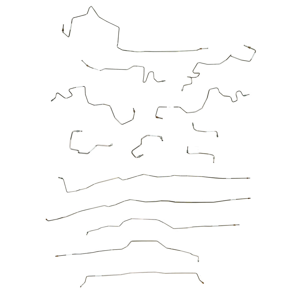2005-21 Nissan Frontier, 2009-12 Suzuki Equator, Complete Brake Line Kit; Steel - SSTubes