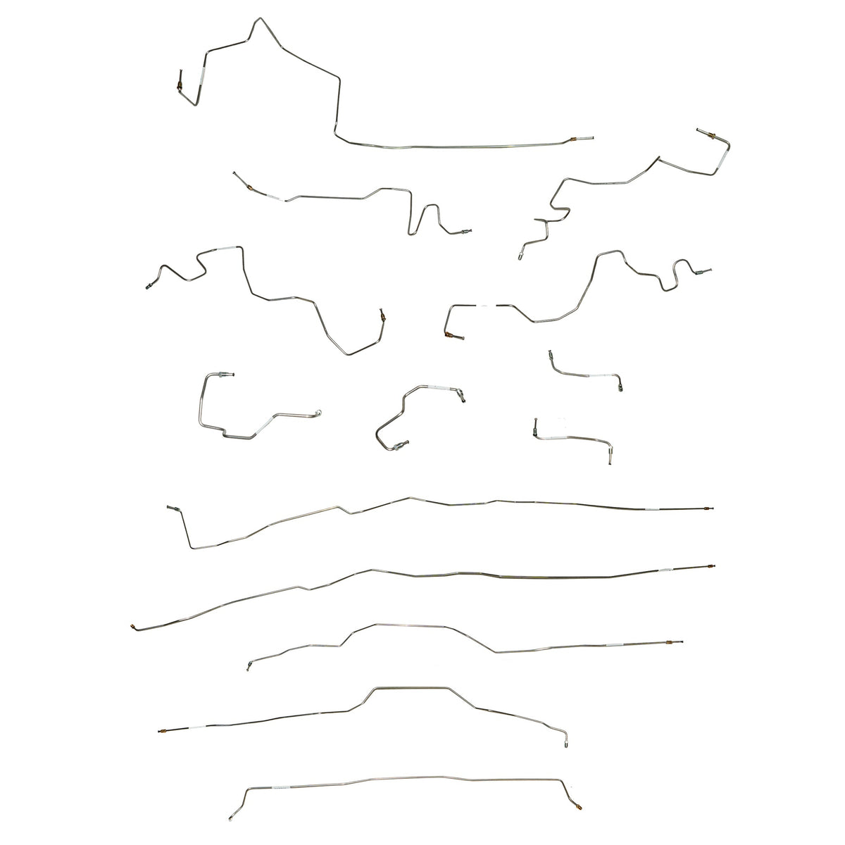 2005-21 Nissan Frontier, 2009-12 Suzuki Equator, Complete Brake Line Kit; Stainless - SSTubes