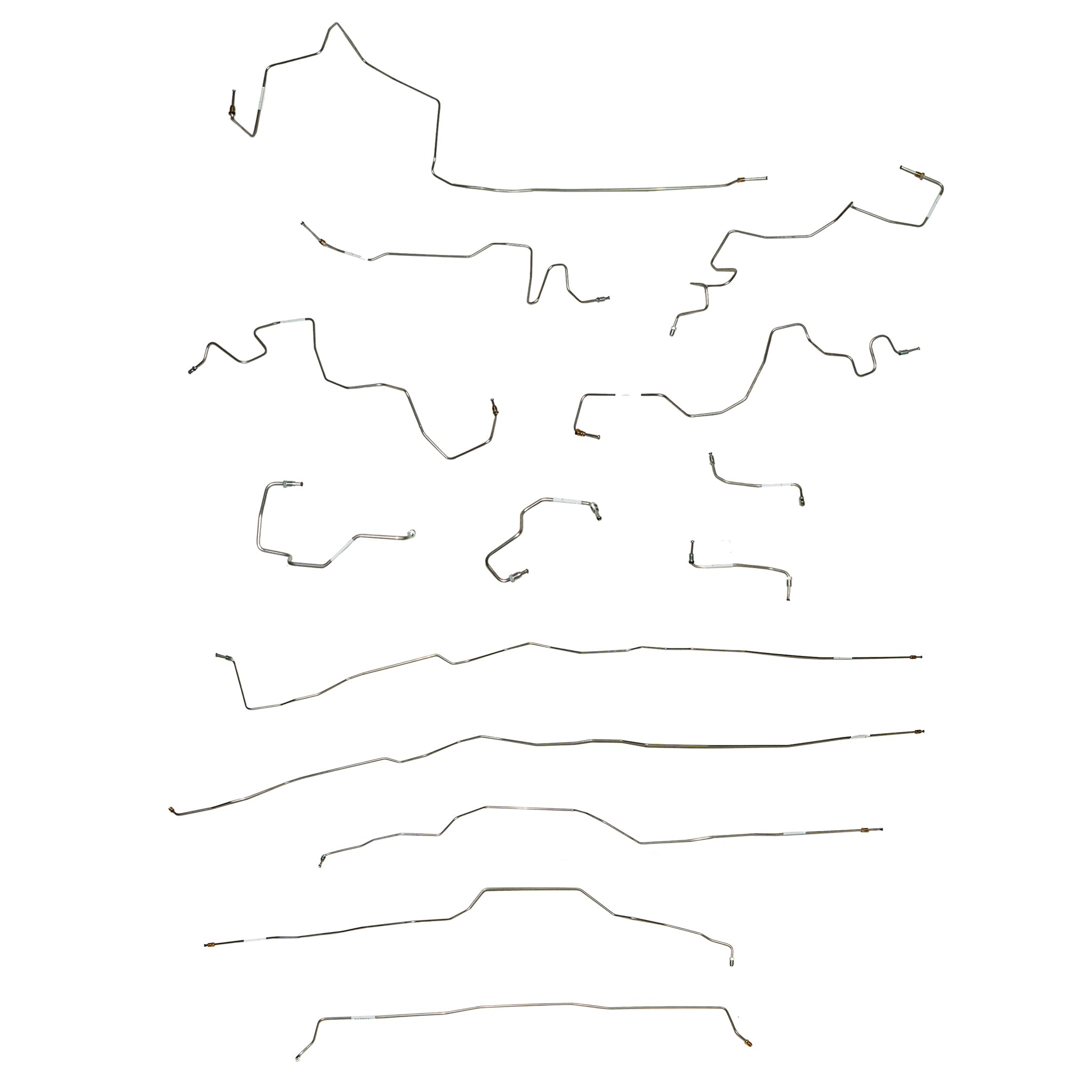 2005-21 Nissan Frontier, 2009-12 Suzuki Equator, Complete Brake Line Kit; Stainless - SSTubes