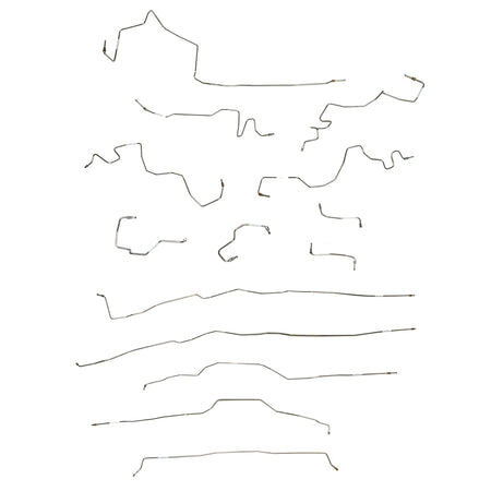 2005-21 Nissan Frontier, 2009-12 Suzuki Equator, Complete Brake Line Kit; Stainless - SSTubes