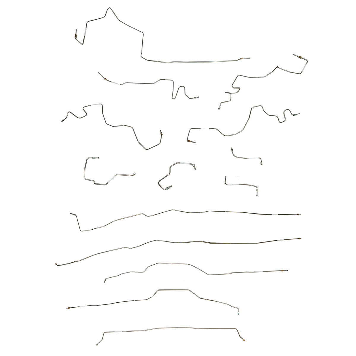 2005-21 Nissan Frontier, 2009-12 Suzuki Equator, Complete Brake Line Kit; Stainless - SSTubes