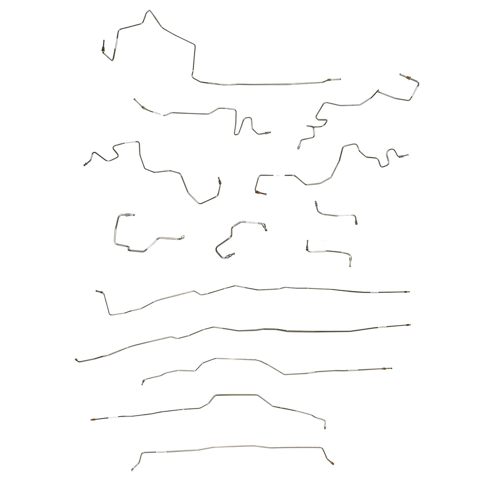 2005-21 Nissan Frontier, 2009-12 Suzuki Equator, Complete Brake Line Kit; Stainless - SSTubes