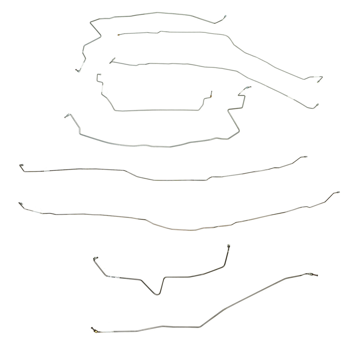 CBK0732- 07-10 Chevy Silverado 2500HD/3500HD or GMC Sierra 2500HD/3500HD w/ Crew Cab and 6.5ft Bed, Traction Control; Complete Brake Line Kit - SSTubes