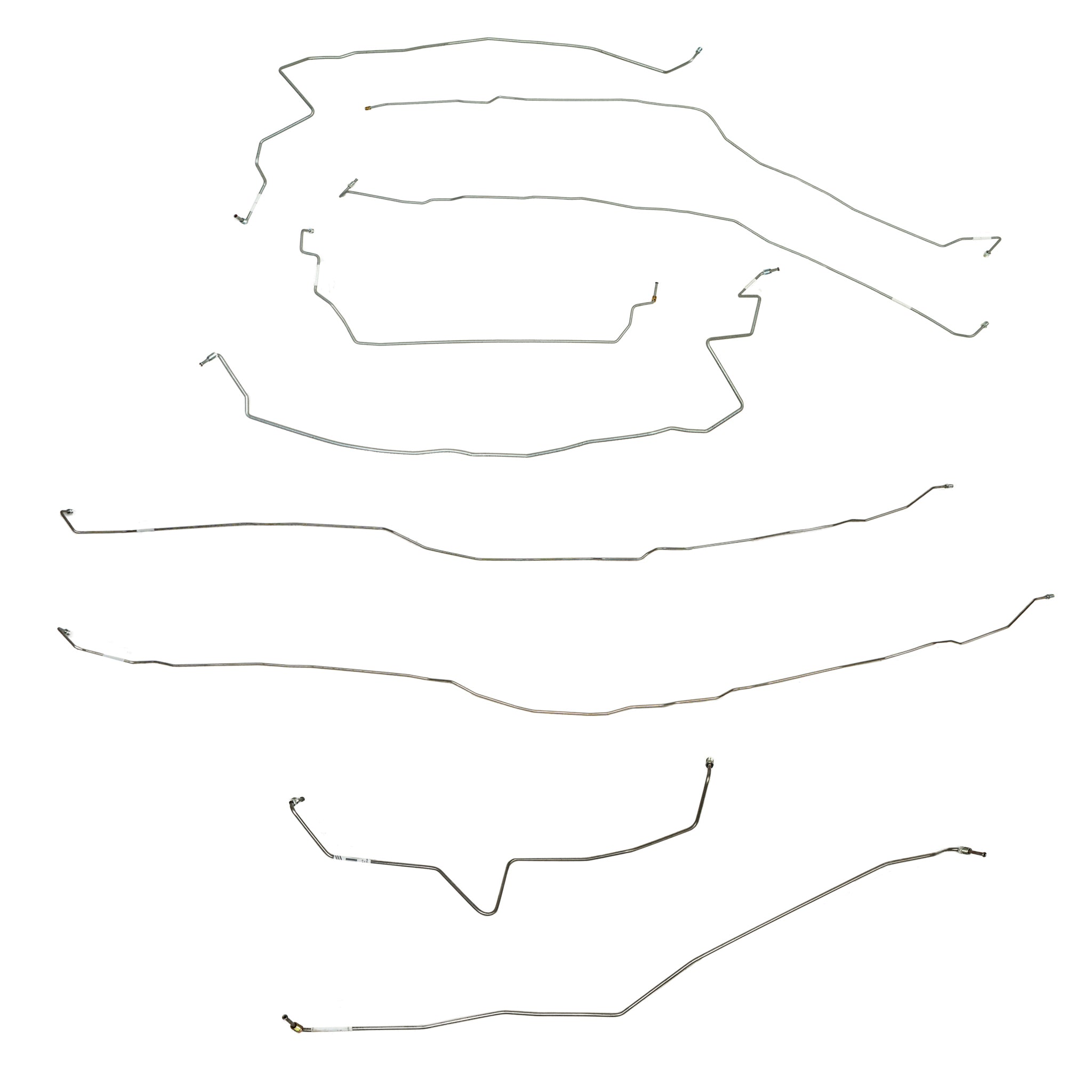 CBK0732- 07-10 Chevy Silverado 2500HD/3500HD or GMC Sierra 2500HD/3500HD w/ Crew Cab and 6.5ft Bed, Traction Control; Complete Brake Line Kit - SSTubes