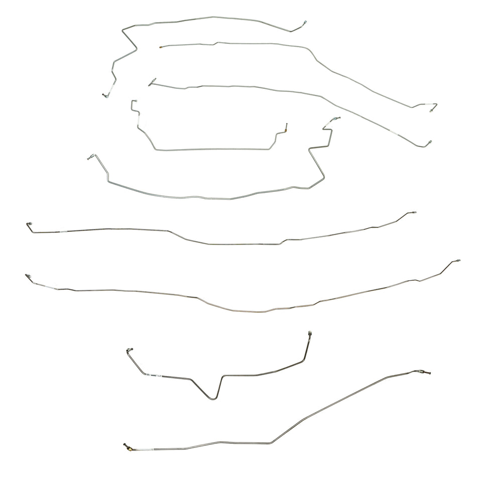 CBK0732- 07-10 Chevy Silverado 2500HD/3500HD or GMC Sierra 2500HD/3500HD w/ Crew Cab and 6.5ft Bed, Traction Control; Complete Brake Line Kit - SSTubes