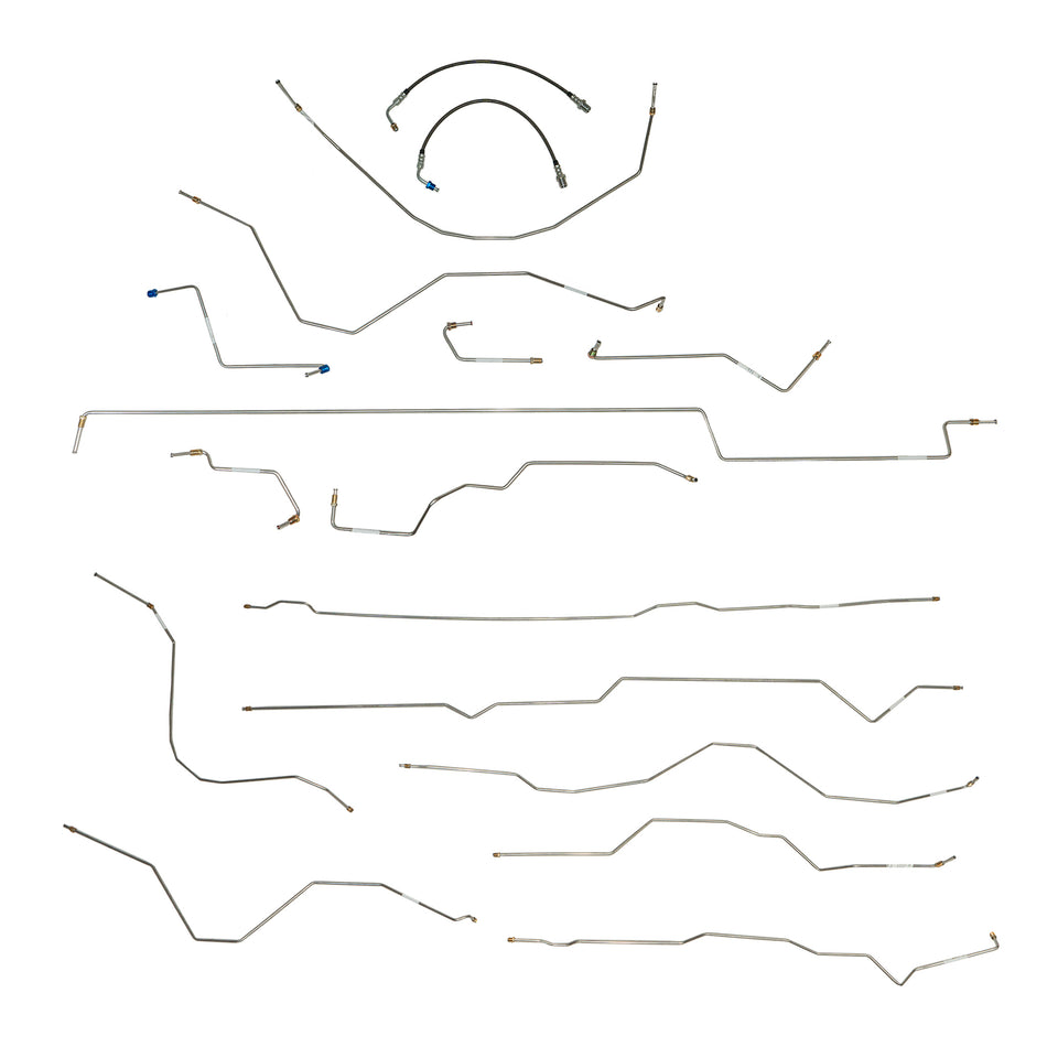 CBK0739 - 2019-20 Chevy Silverado 45/55/6500HD, 2WD; Complete Brake Line Kit