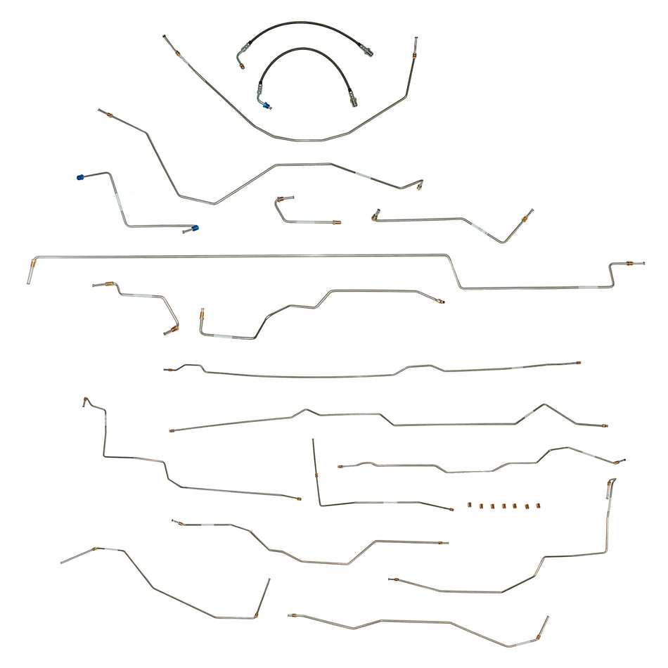 CBK0740 - 2021-26 Chevy Silverado 45/55/6500HD, 2WD; Complete Brake Line Kit