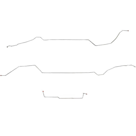 CIN0003SS- 01-05 Malibu, Alero, Grand Am with ABS Intermediate Brake Line Kit; Stainless - SSTubes