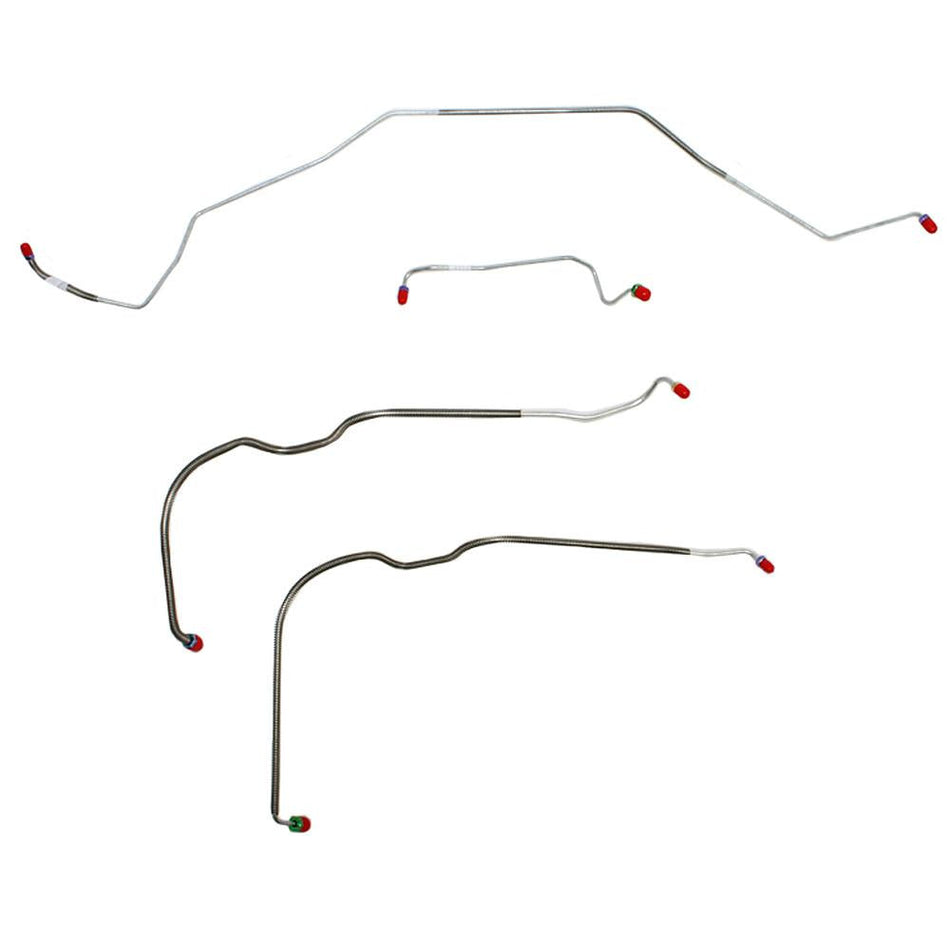 CKT6805OM- 68 Chevy Malibu SS, Chevelle SS, El Camino SS, (Super Sport ONLY) w/ Power Drum Brakes, Front 4pc Line Set; Steel - SSTubes