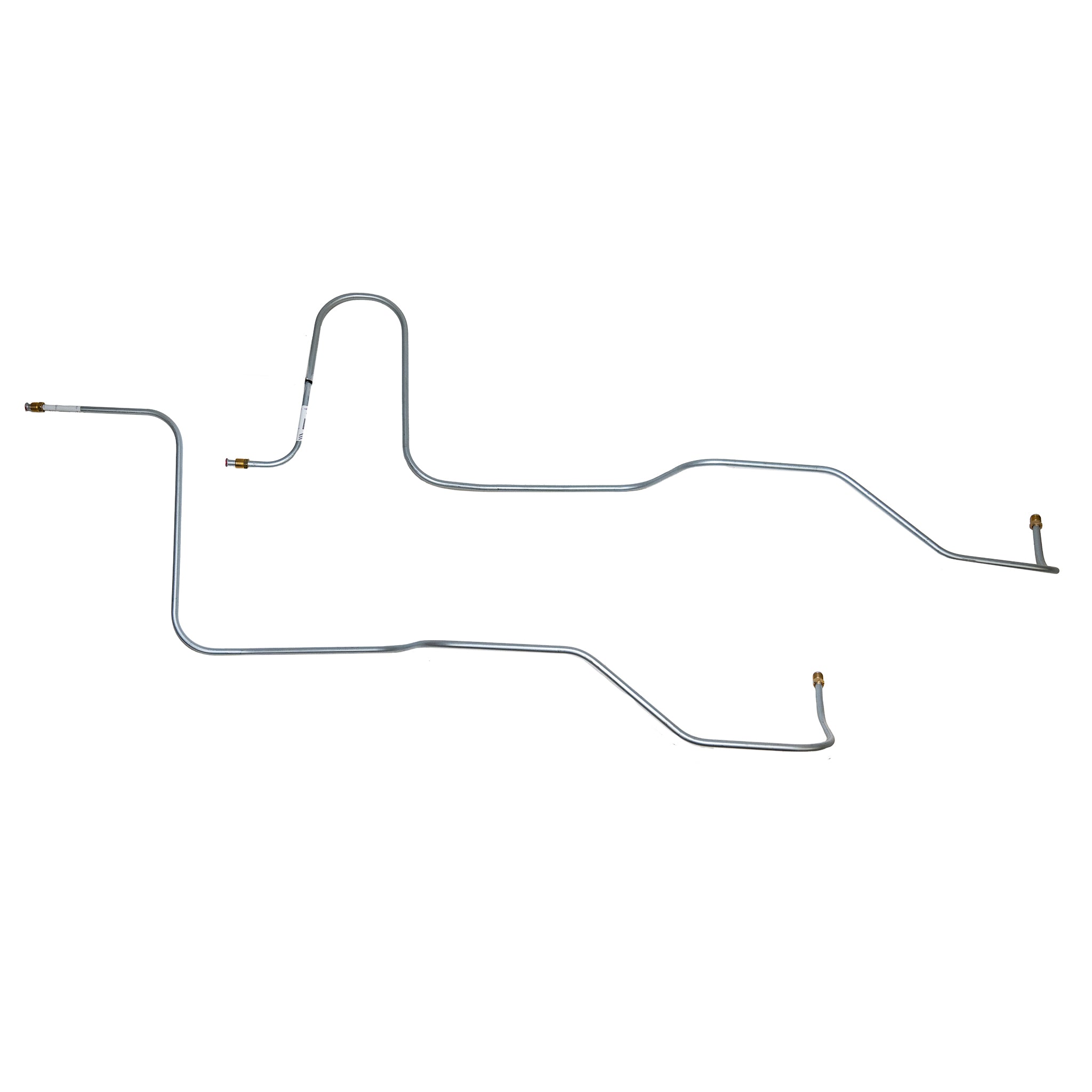 CTC6801SS- 68-72 Chevy Chevelle, Malibu, El Camino; w/ Powerglide, 2pc Transmission Cooler Line Set; Stainless - SSTubes