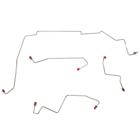 DKT0501SS- 05-06 Ford Escape 2wd AWABS Disc/Drum Front Brake Line Set; Stainless - SSTubes