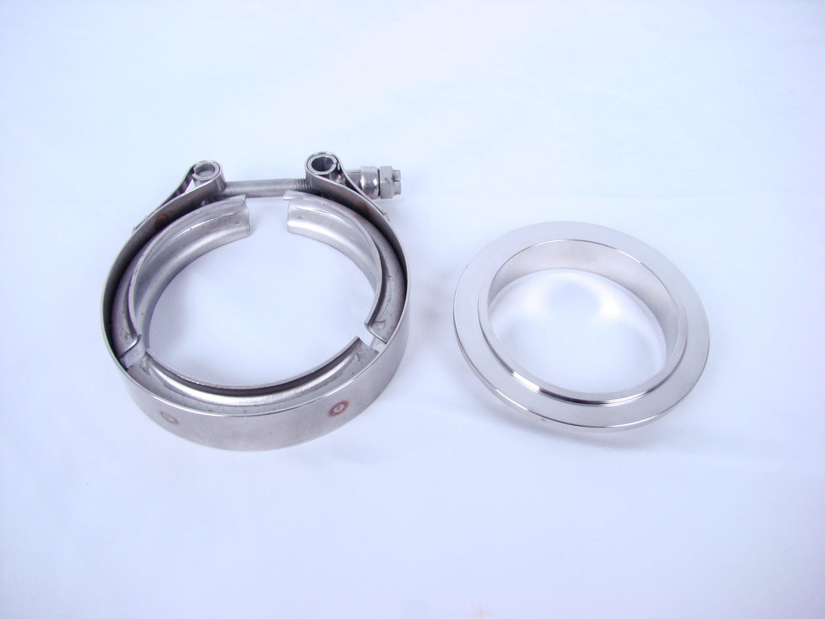 T4 V-Band Exhaust Housing Inlet Flange / Clamp Kit - SSTubes