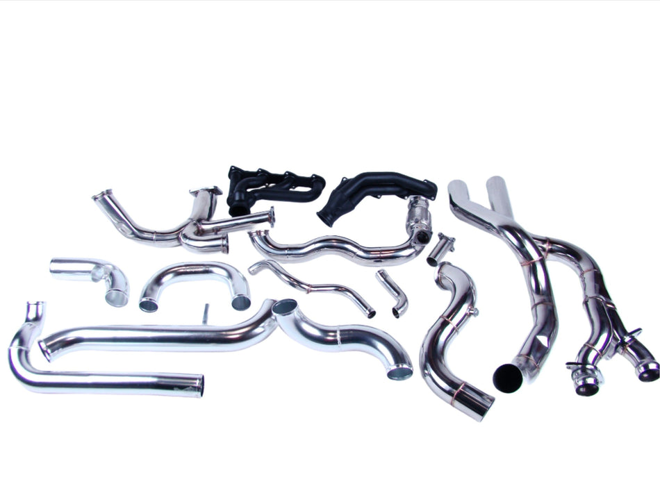 (1996-2004) Mustang Cobra 4.6 4v Forward Facing Single Turbo System - SSTubes