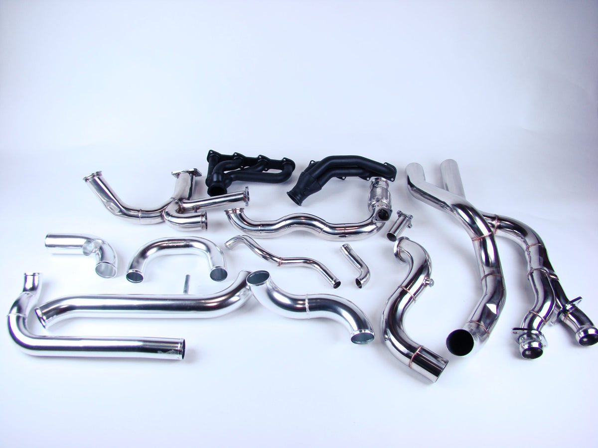 (1996-2004) Mustang GT 2v Forward Facing Single Turbo System - SSTubes