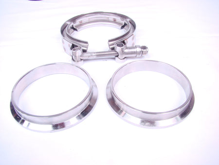 3" Stainless V-Band Clamp & Flange Kit - SSTubes