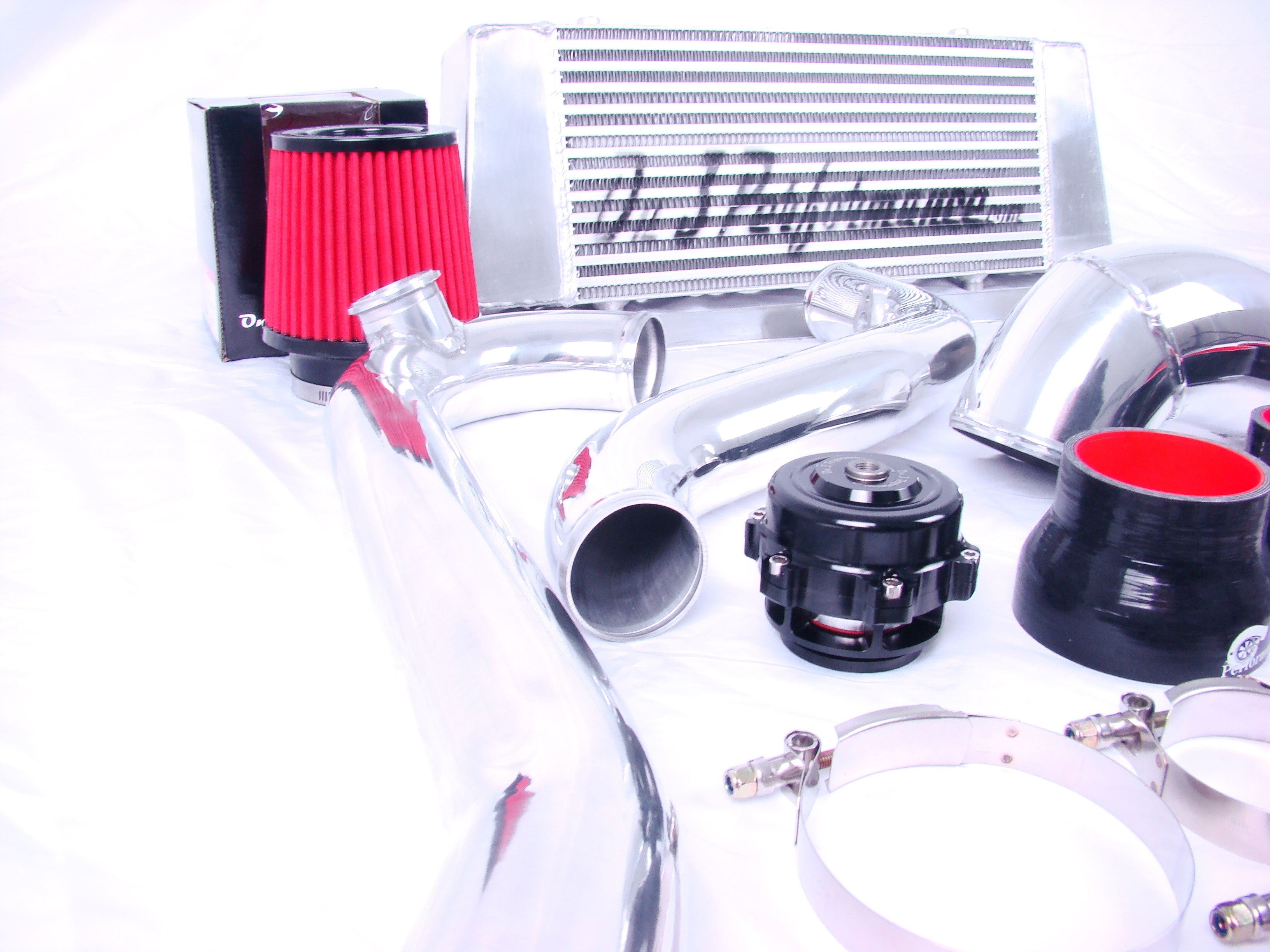 2015-2017 Mustang Eco-Boost Intercooler Upgrade w/ Giant 4" Cold Air Induction - SSTubes