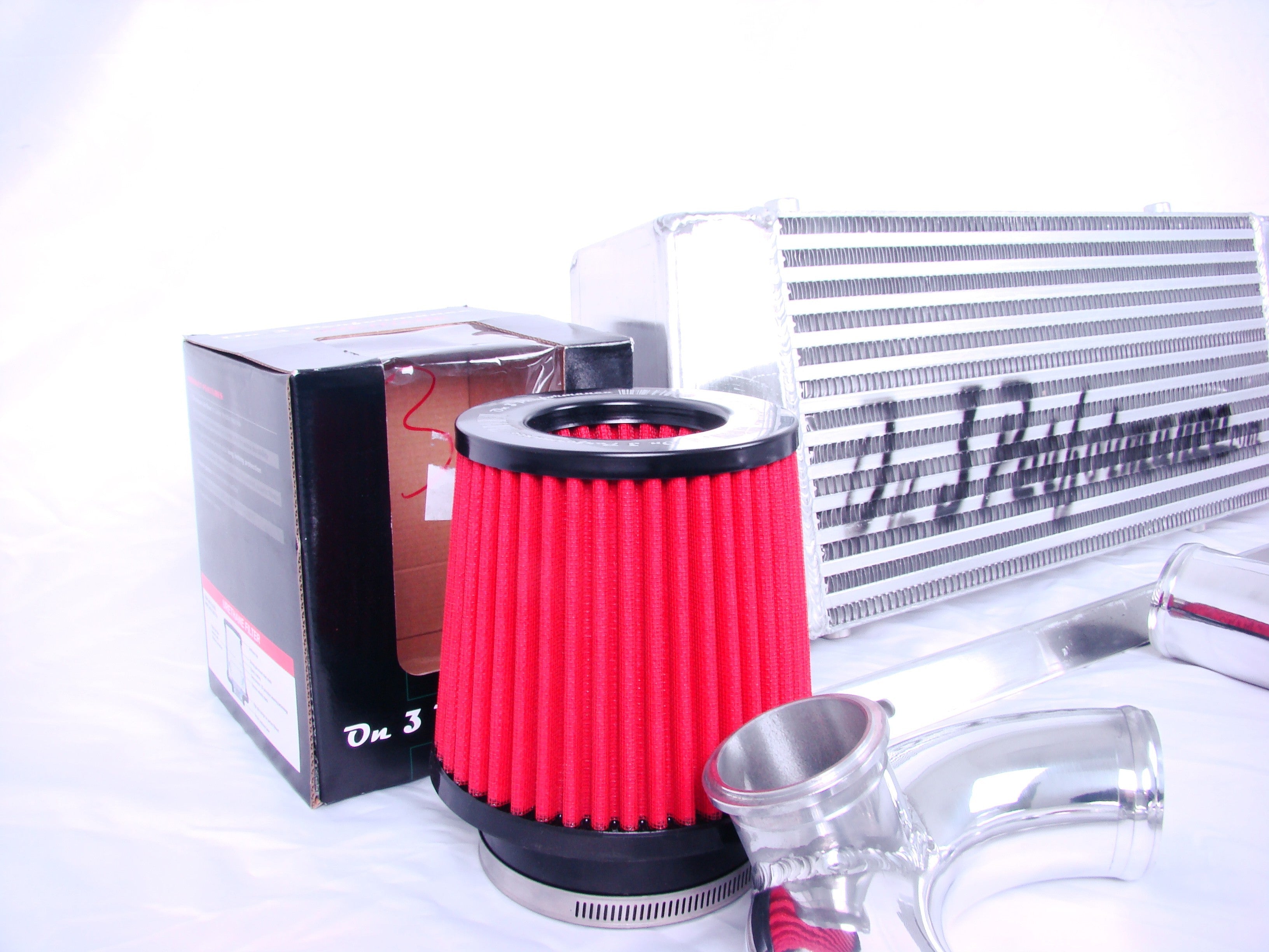 2015-2017 Mustang Eco-Boost Intercooler Upgrade w/ Giant 4" Cold Air Induction - SSTubes