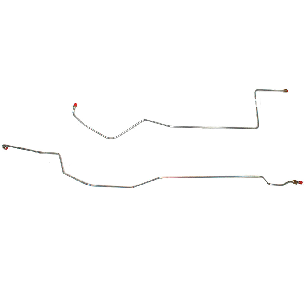 DTC6601OM- 66-67 Ford Fairlane w/ 8cyl, C6 Transmission; 2pc Transmission Cooler Line Set; Steel - SSTubes