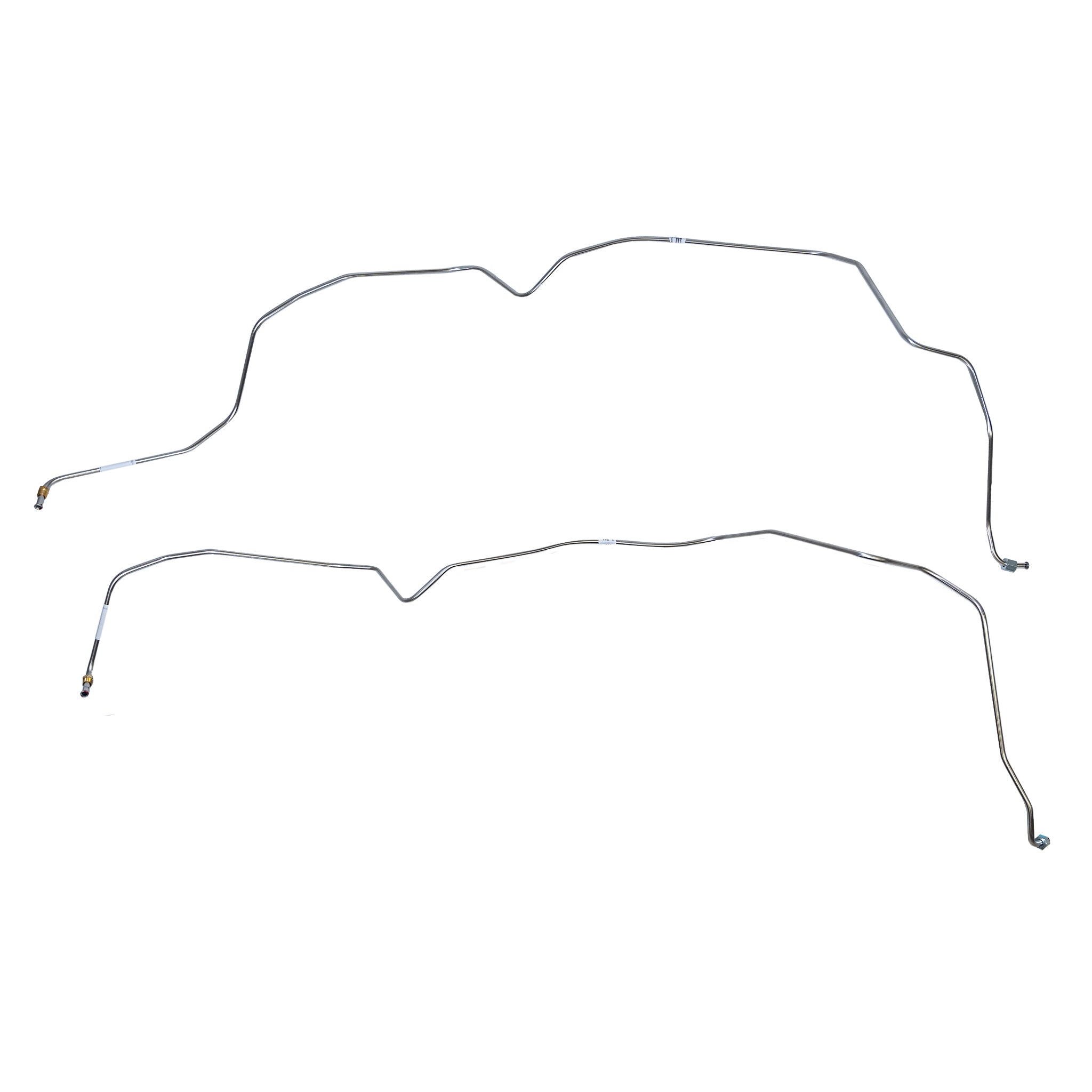 DTC7002SS- 70-71 Ford Fairlane, Torino w/ BIG BLK, C6 Transmission; 2pc Transmission Cooler Lines; Stainless - SSTubes