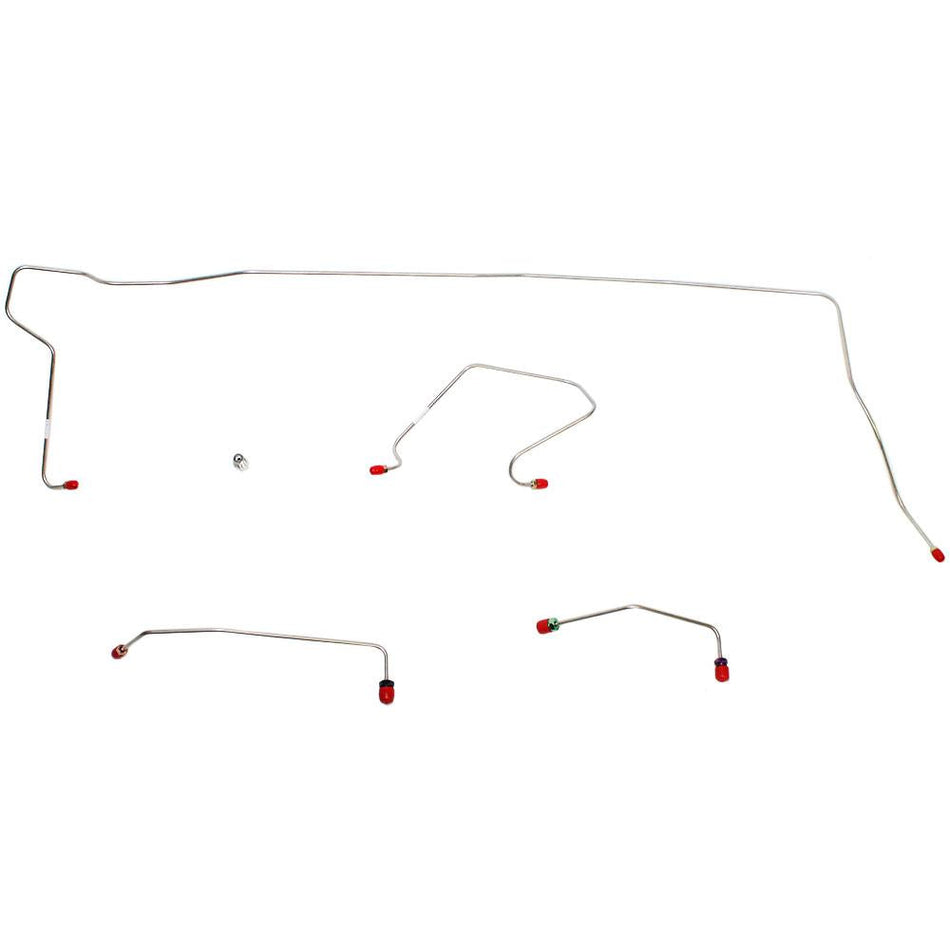 EKT7012SS- 70-74 Mopar E-Body, Disc Brake Conversion Line Set; From Power Drum to Power Disc; Works w/ QPV001 Combination Valve; Stainless - SSTubes