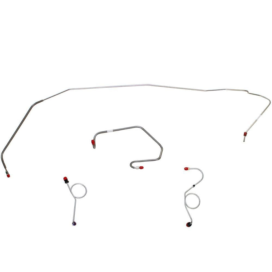 EKT7013SS- 70-74 Mopar E-Body, From Manual Drum to Power Disc Using "Cantilever" Booster; Works w/  QPV001 Combination Valve; Stainless - SSTubes