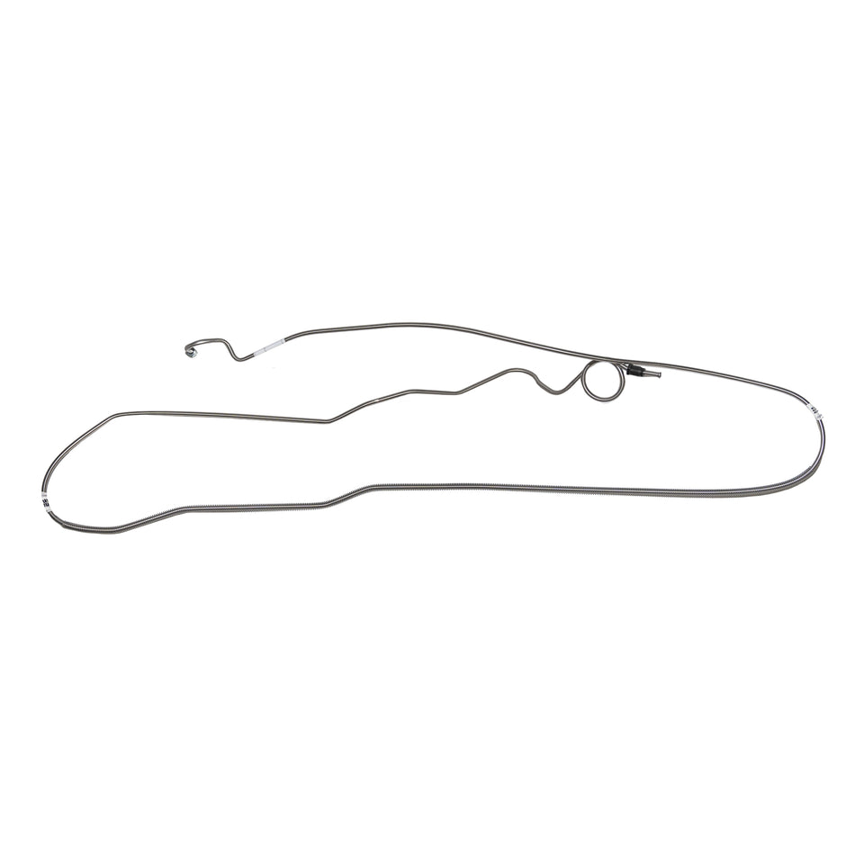 FIN8601SS- 86-92 Chevy Camaro/ Pontiac Firebird, All Models, Intermediate Brake Line, Enters Bottom of Valve; Stainless - SSTubes