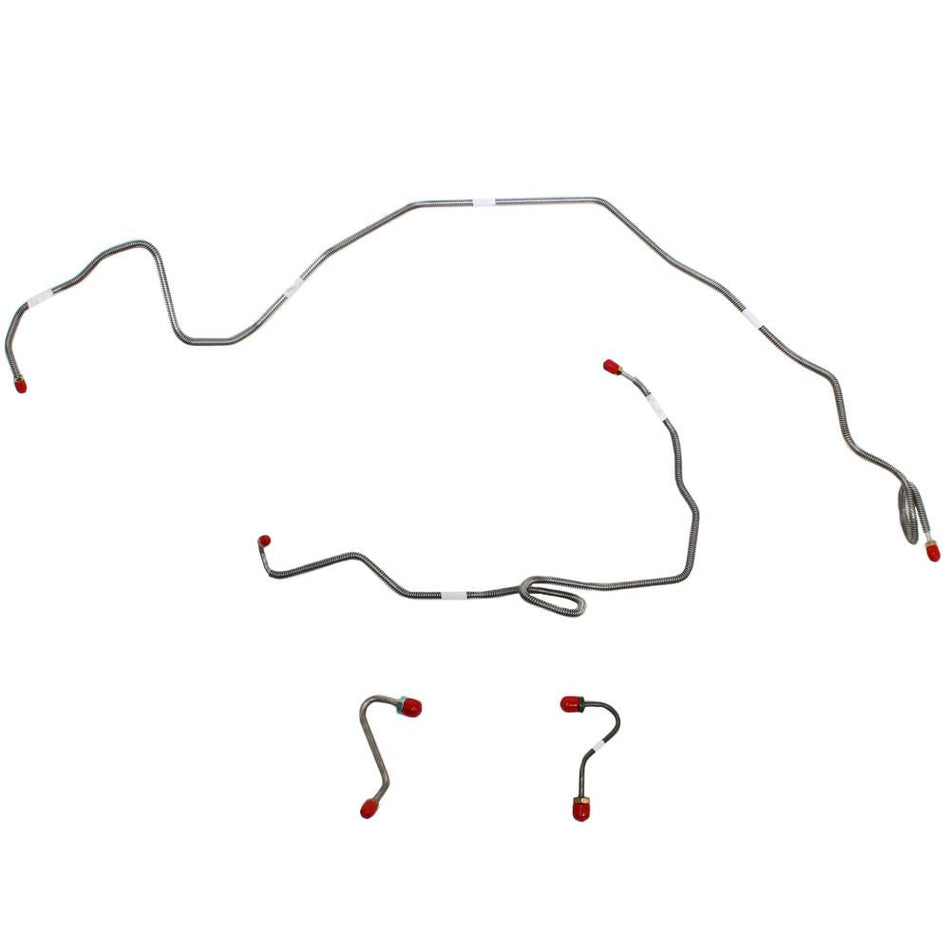 FKT8202OM- 82-83 Chevy Camaro/Pontiac Firebird, w/ 5.0L 8cyl, Front 4pc Brake Line Set; Steel - SSTubes