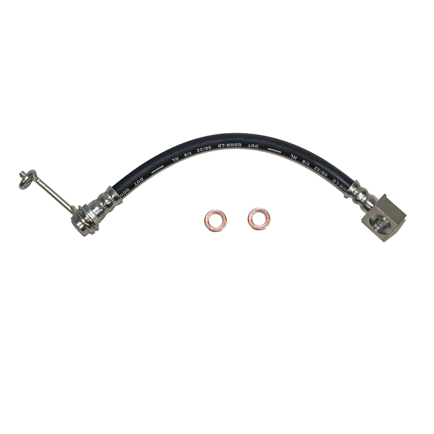 FLH621546- 01-02 Dodge Ram 2500 / 3500 4wd or 2wd, RWABS or AWABS with Disc Right Rear Brake Hose; Rubber - SSTubes