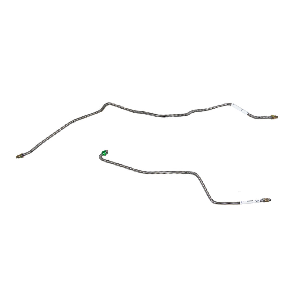 95-97 GM F-Body V8 with Traction Control, Rear Axle Brake Line Set; Steel - SSTubes