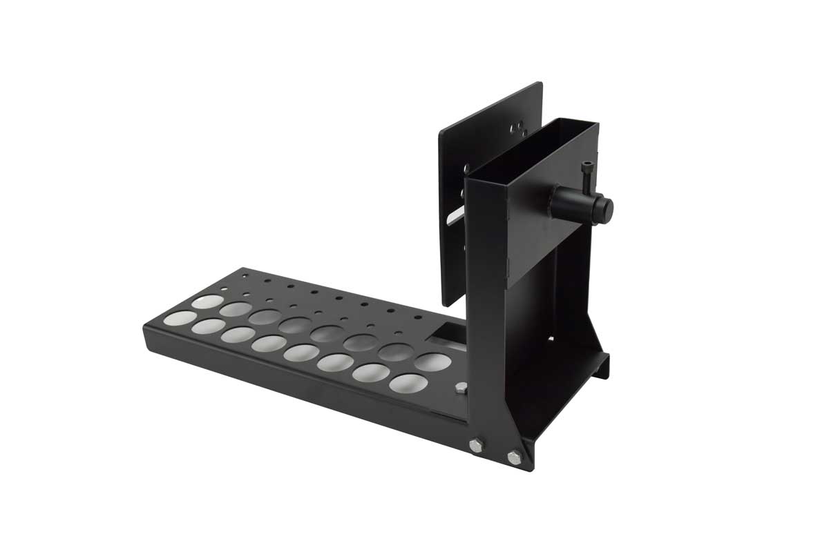 Rotating cylinder head stand with mounting plate attached