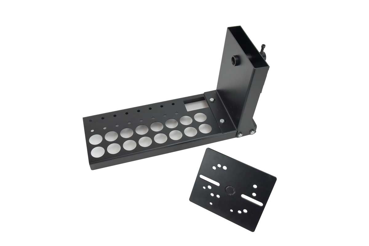 Rotating cylinder head stand with mounting plate