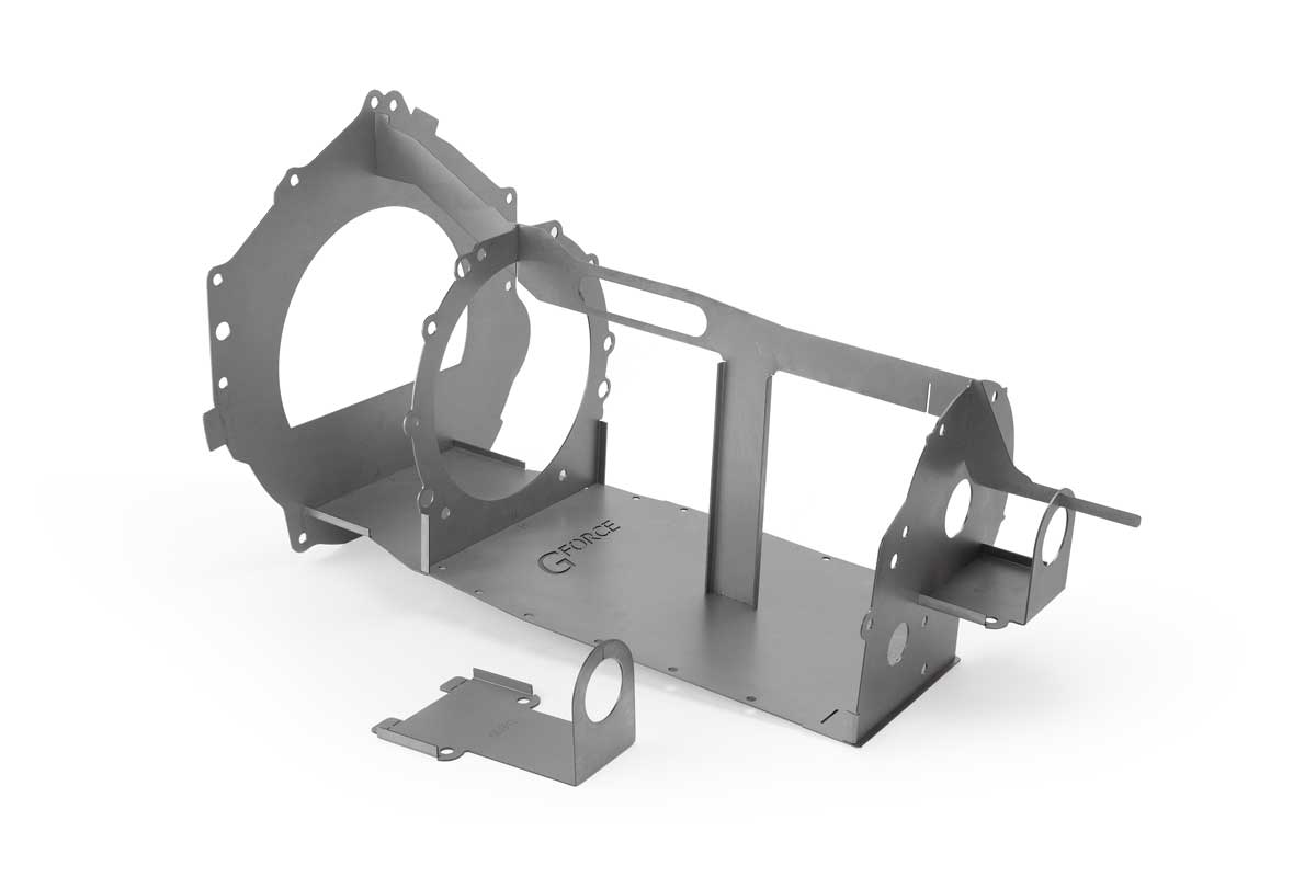 Swap Block Mock Up Transmission 6L80E 6L90E with tail shaft side view