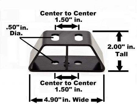 G Force transmision mount specification diagram