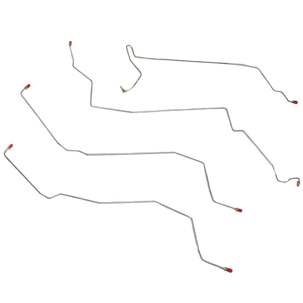 GKT0101OM- 99-03 Windstar w/ Rear Drum Brakes Front Brake Line Kit, Steel - SSTubes