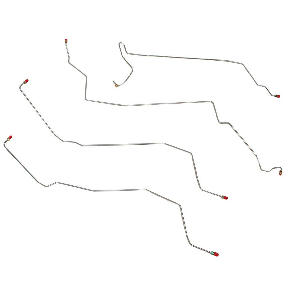 GKT0101OM- 99-03 Windstar w/ Rear Drum Brakes Front Brake Line Kit, Steel - SSTubes