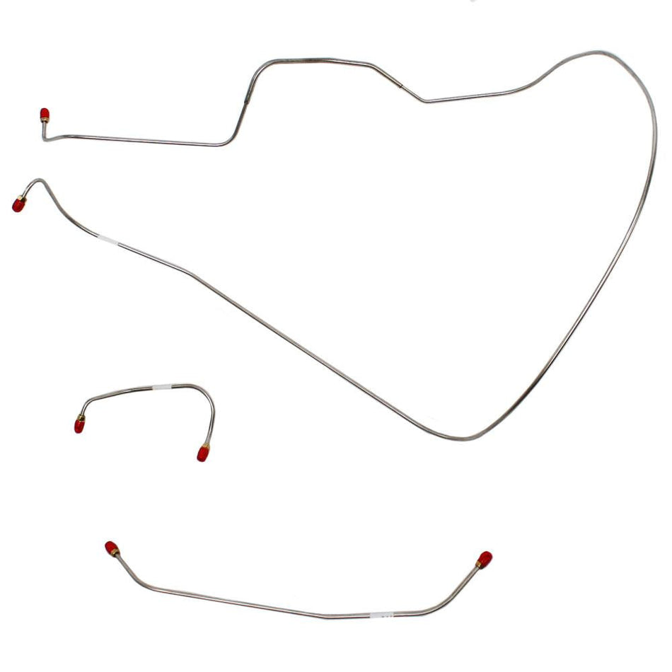 GKT6302OM- 63-64 Ford Galaxie, Hi-Performance; 3pc Front Brake Line Set; Steel - SSTubes