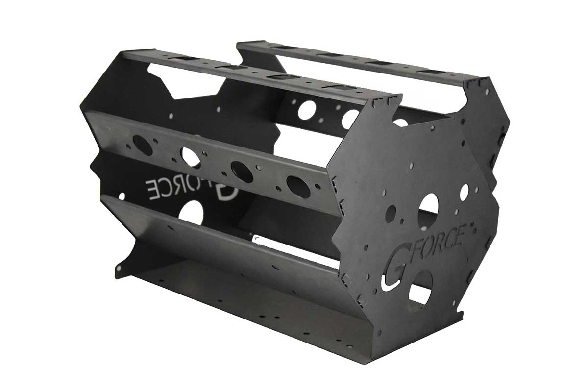 Patent pending Godzilla engine Mock-Up block side view of the Swap Block 