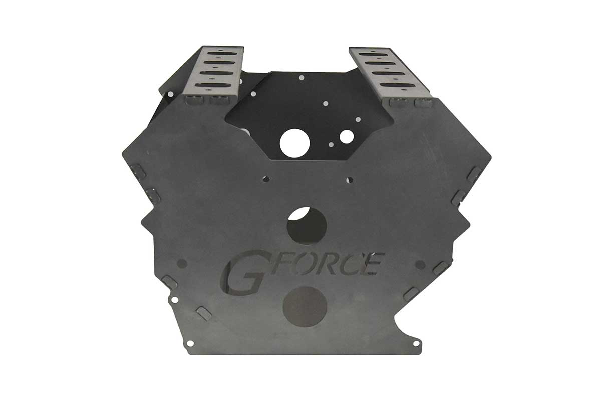 Godzilla 7.3L Engine MockUp Block from G Force front plate view of the Swap Block 