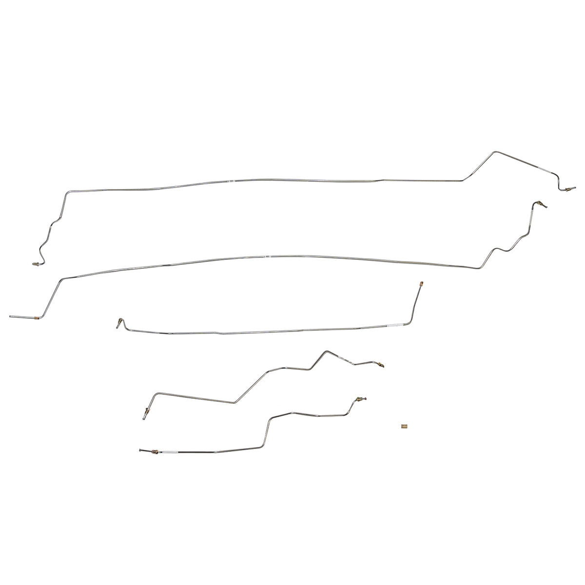 HIN0101SS - 01-06 Santa Fe; NON-ABS Intermediate Brake Line; Stainless - SSTubes