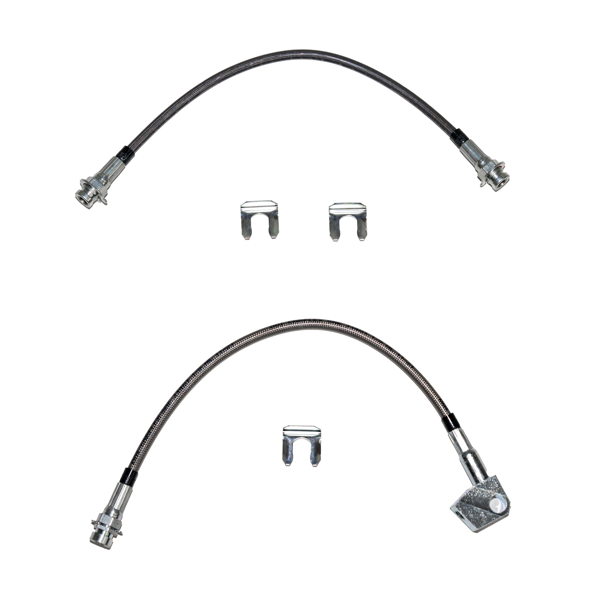 72 Mopar A-Body, w/ Front Disc Brake Hose Kit; Braided Stainless - SSTubes