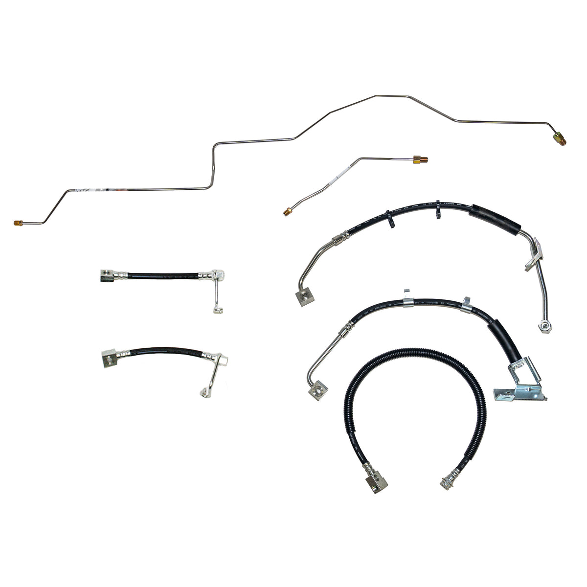 HSK0062OM- 02-05 Ram 1500 AWABS Complete Brake Hose Kit; Rubber - SSTubes