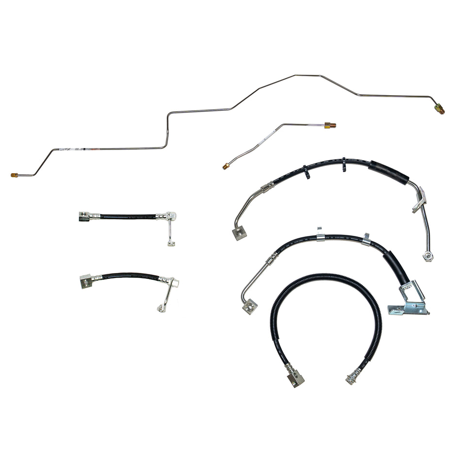 HSK0062OM- 02-05 Ram 1500 AWABS Complete Brake Hose Kit; Rubber - SSTubes