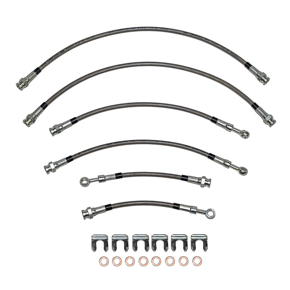HSK0079SS - 15-22 Chevy Colorado, 4x4, 4WABS, With Traction Control, Hose Kit; Stainless