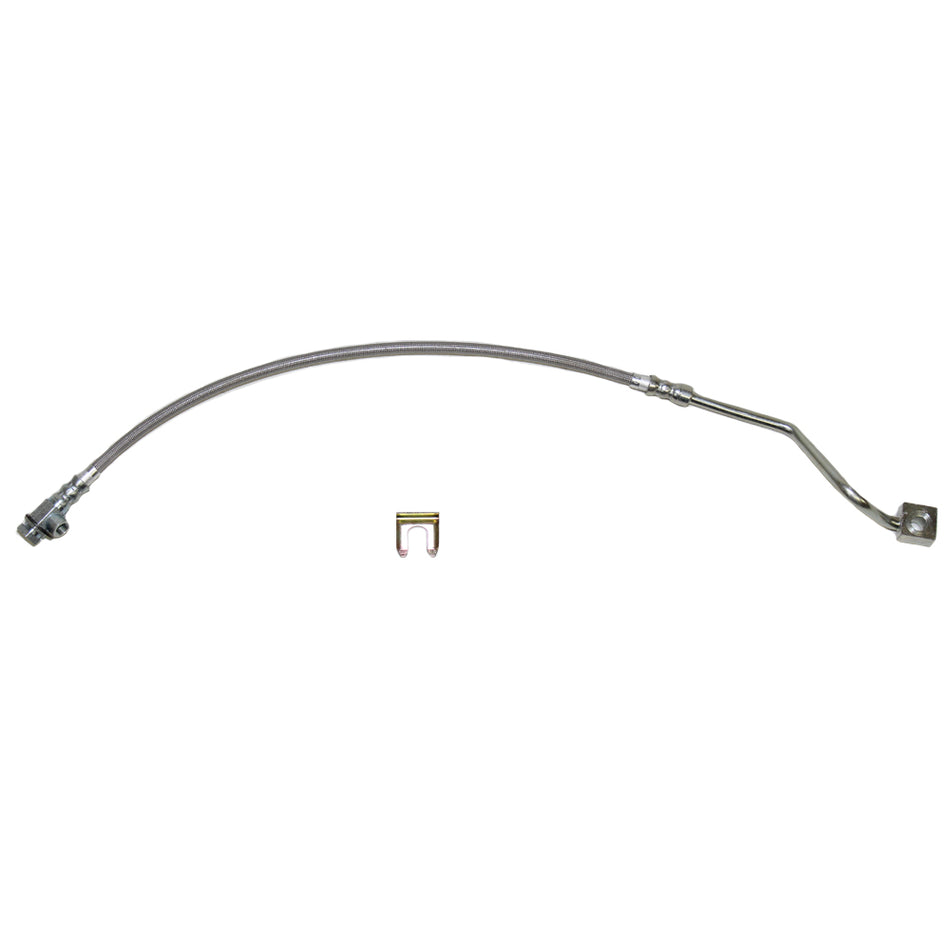 HSP0038SS - 99-04 F-250/F-350, 4wd, RWABS; Left Front Brake Hose; Stainless - SSTubes