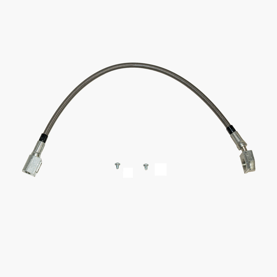 71-73 Mustang 71-73 Cougar Disc Brakes Right-Front Brake Hose; Stainless - SSTubes