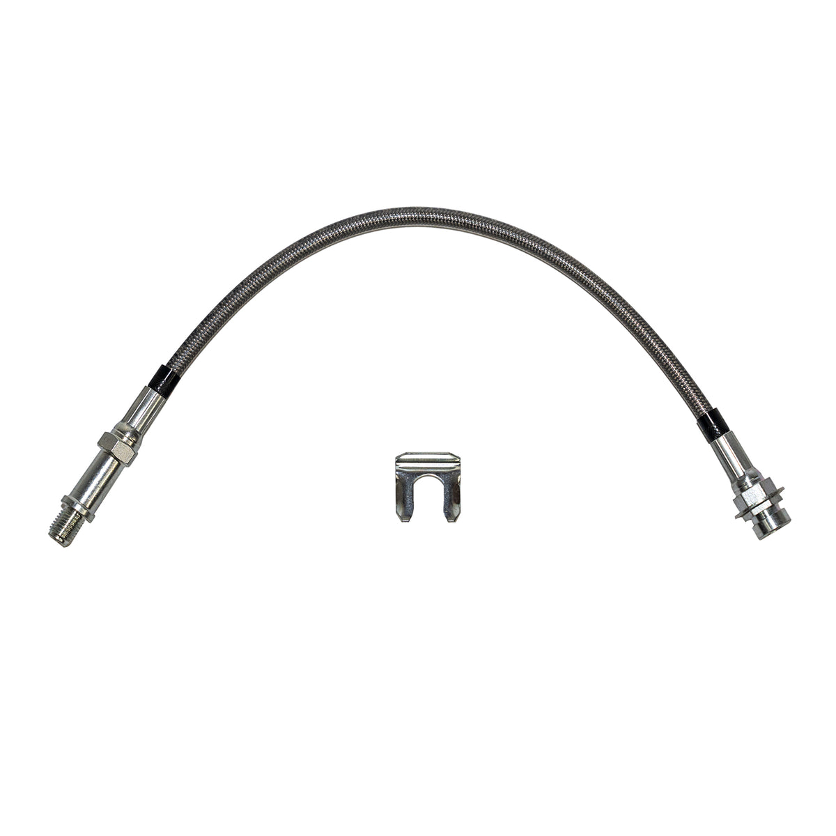 HSP5225SS - 67 Mopar B-Body, 74 Challenger/Barracuda, w/Front Disc Front Brake Hose; Braided Stainless - SSTubes